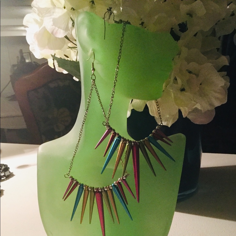 Hang low spike earrings